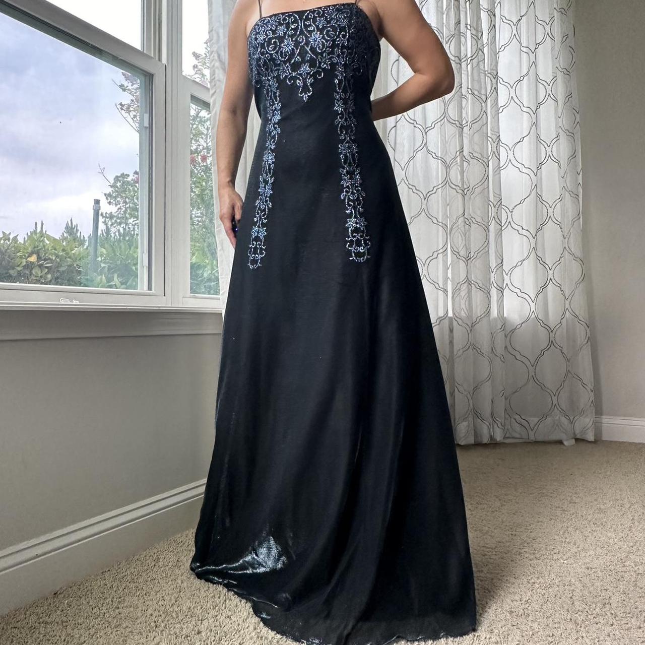 Women's Black and Navy Dress