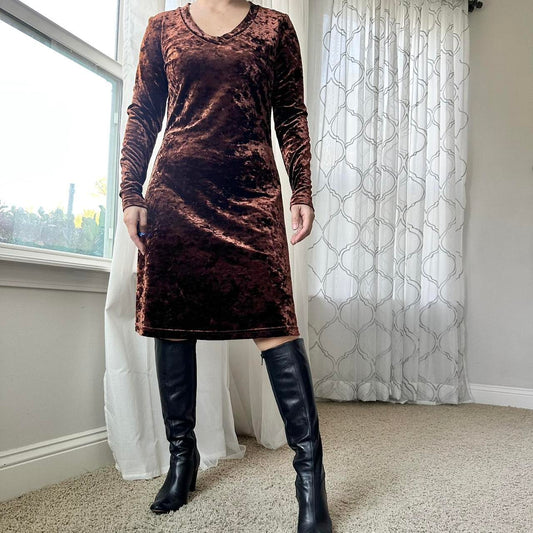 Moda International Women's Brown Dress