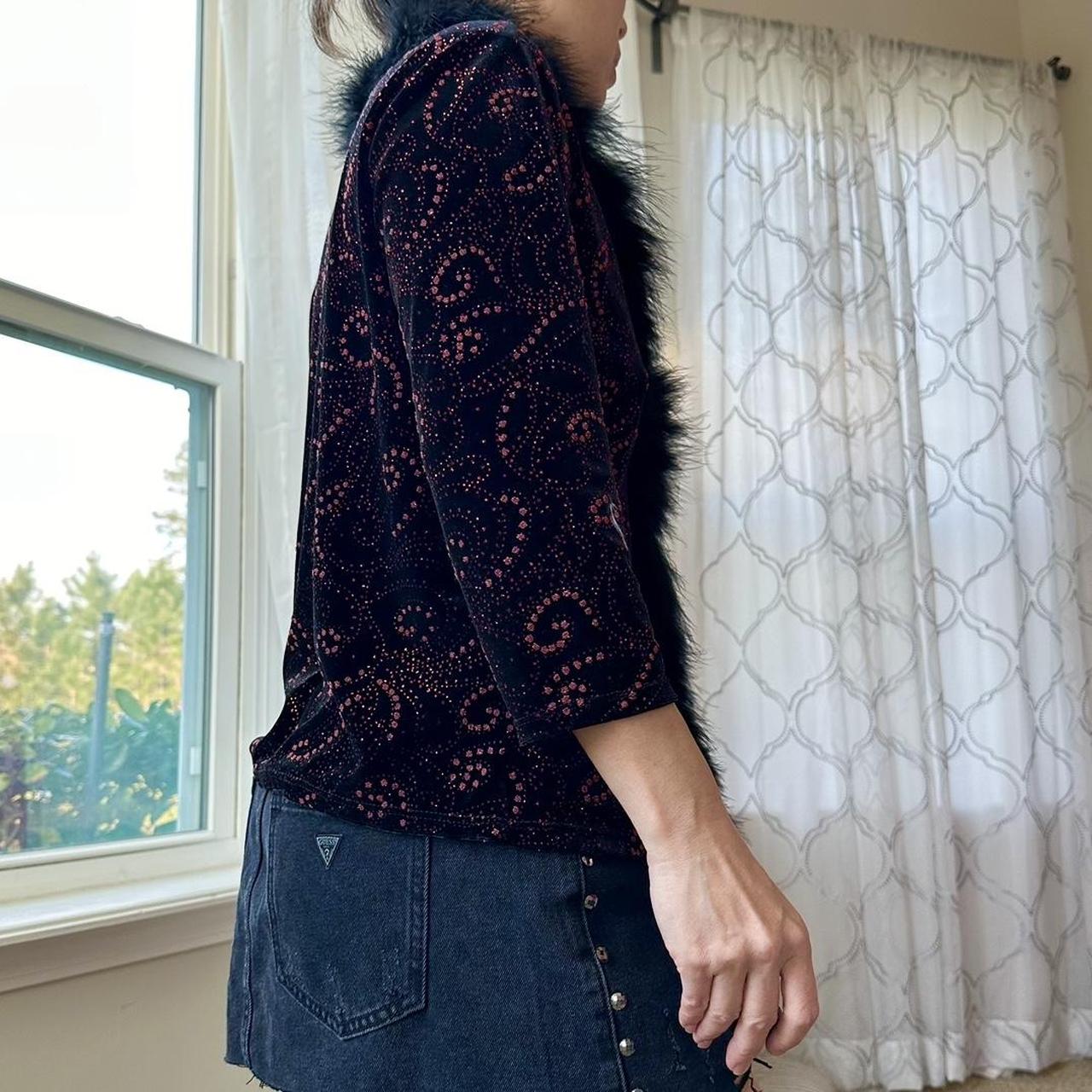 Women's Black and Red Blouse