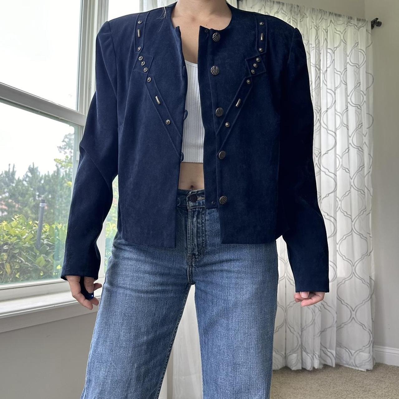 Women's Navy and Gold Jacket