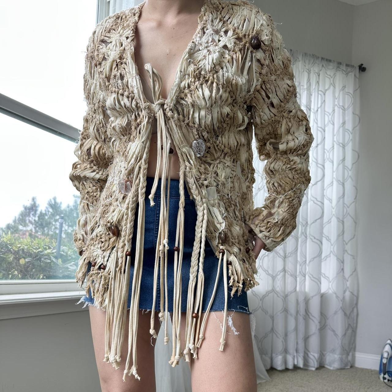 Women's Tan and Brown Jacket