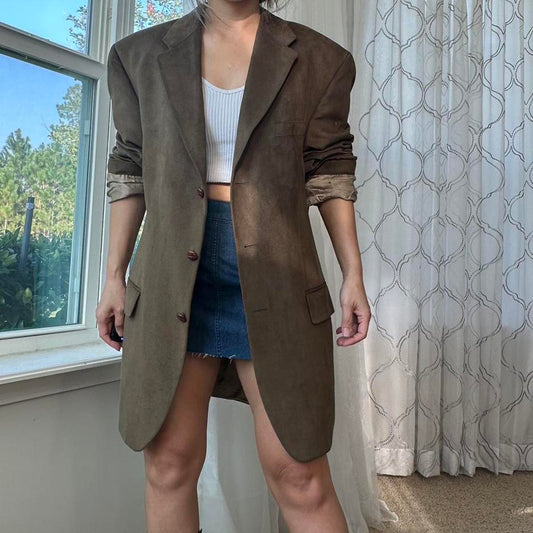 Ralph Lauren Women's Brown and Khaki Jacket