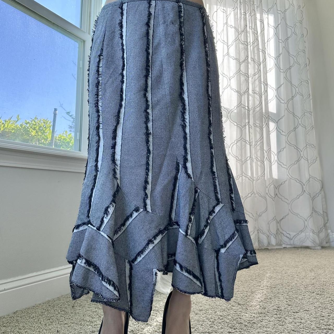 Women's Black and White Skirt