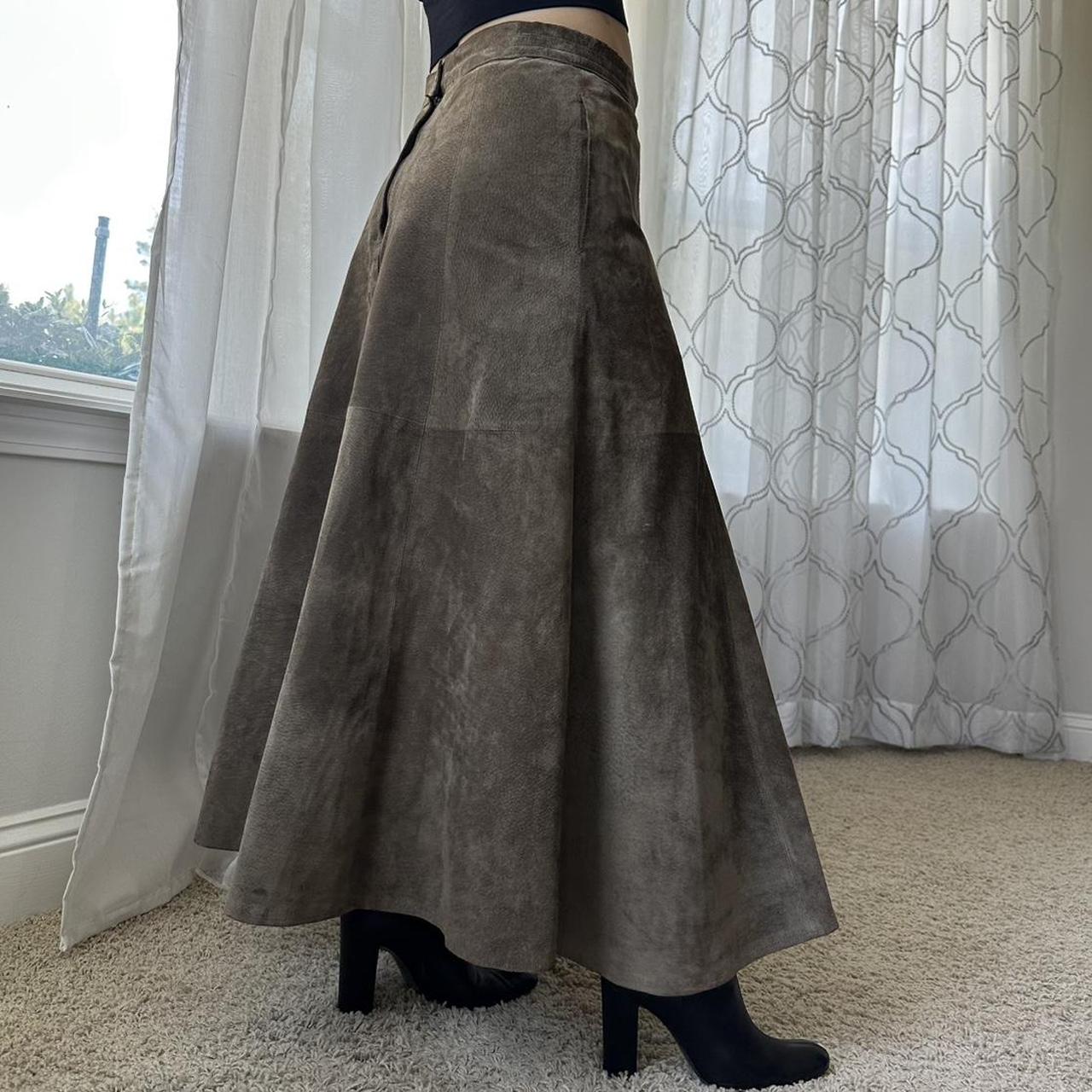 Women's Brown and Khaki Skirt