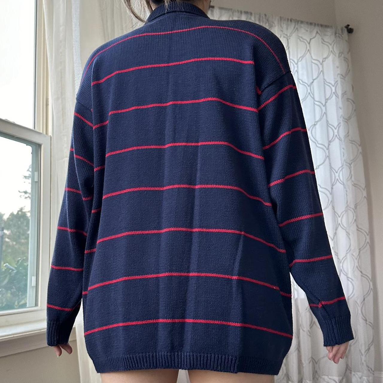Jones New York Women's Navy and Red Jumper