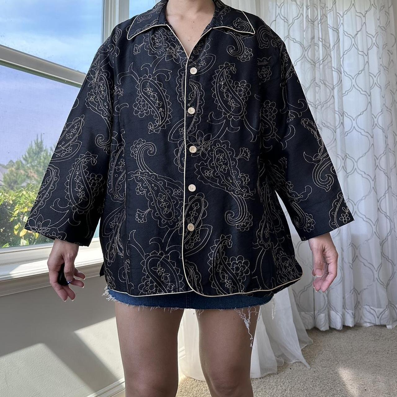 Women's Black and Tan Jacket