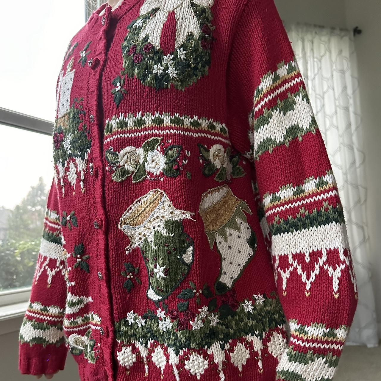 Women's Red Cardigan