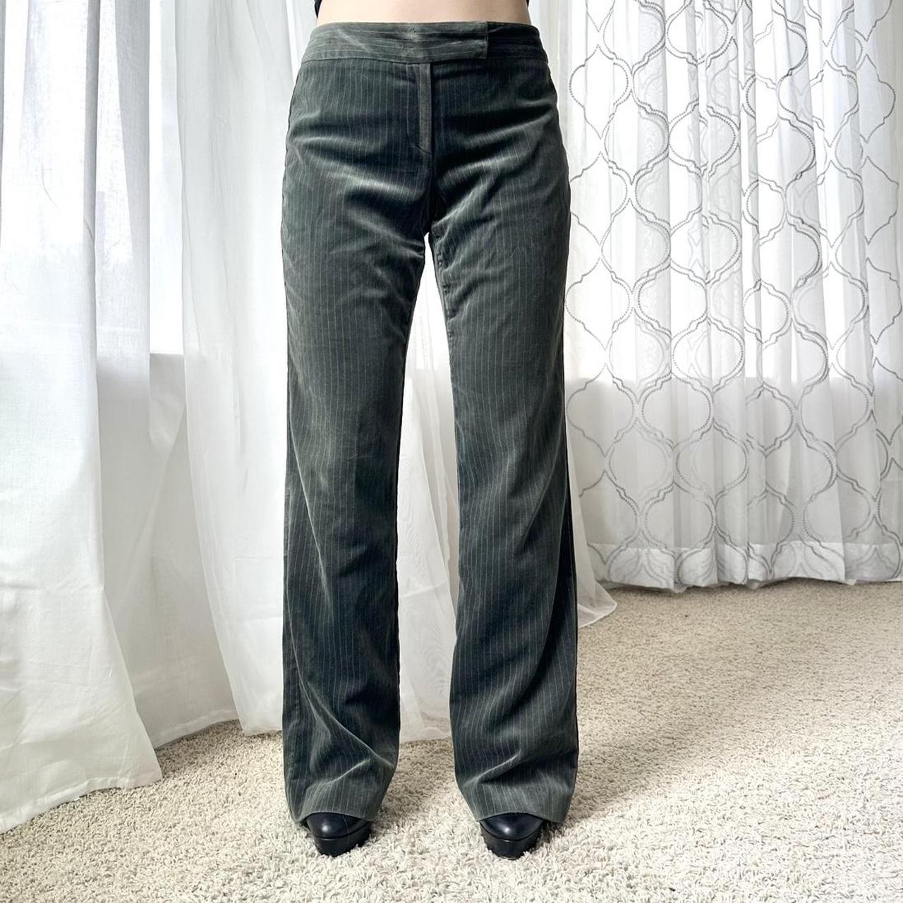 Women's Green and Cream Trousers