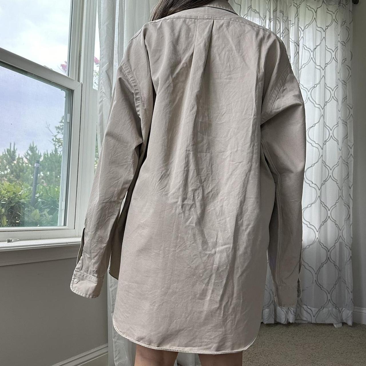 Ralph Lauren Women's Tan and Khaki Shirt
