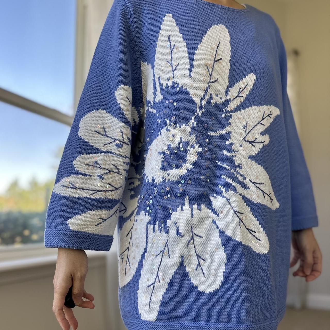 Women's Purple and Blue Jumper