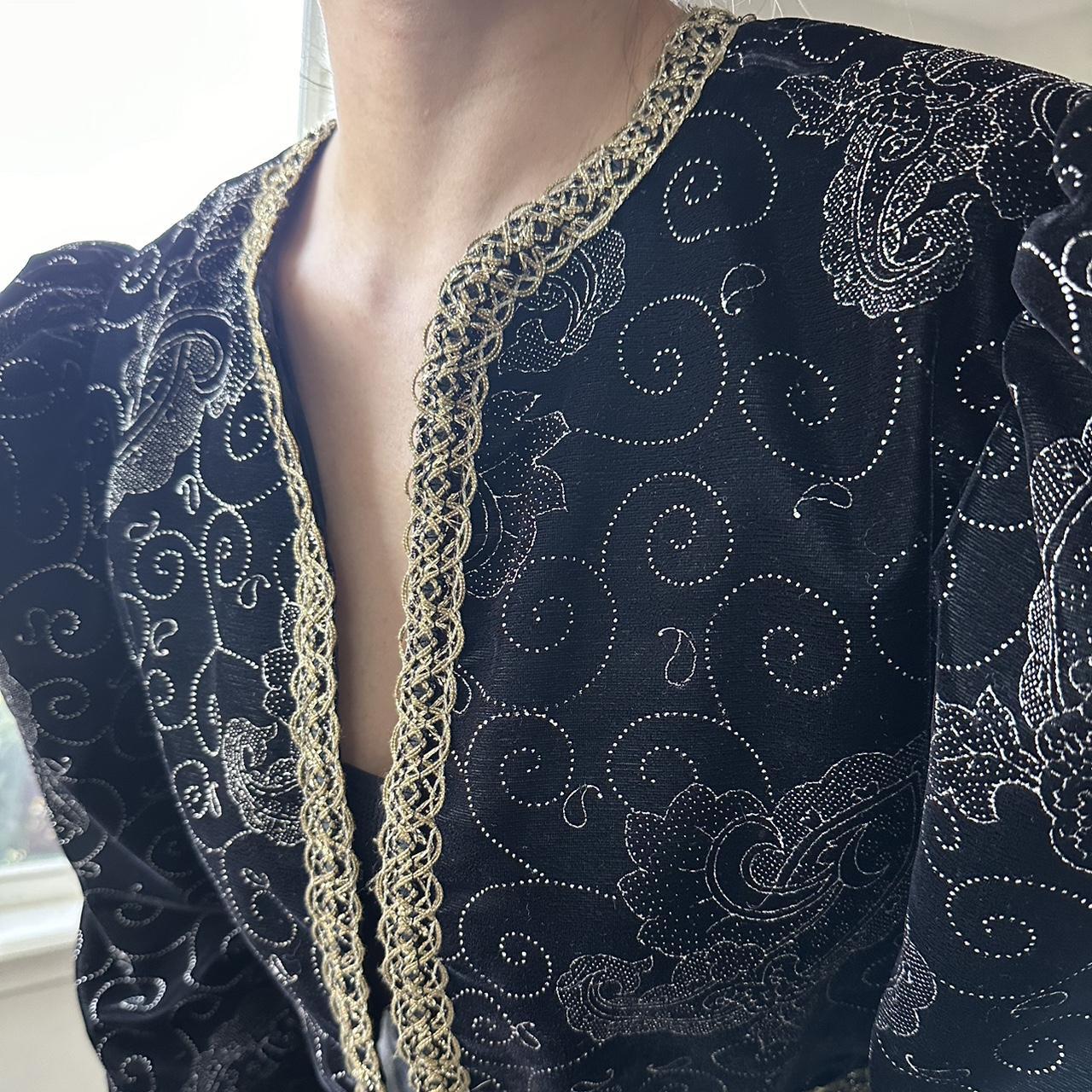 Women's Black and Gold Jacket