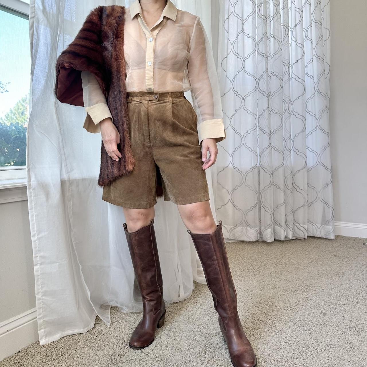 Ralph Lauren Women's Brown and Tan Shorts