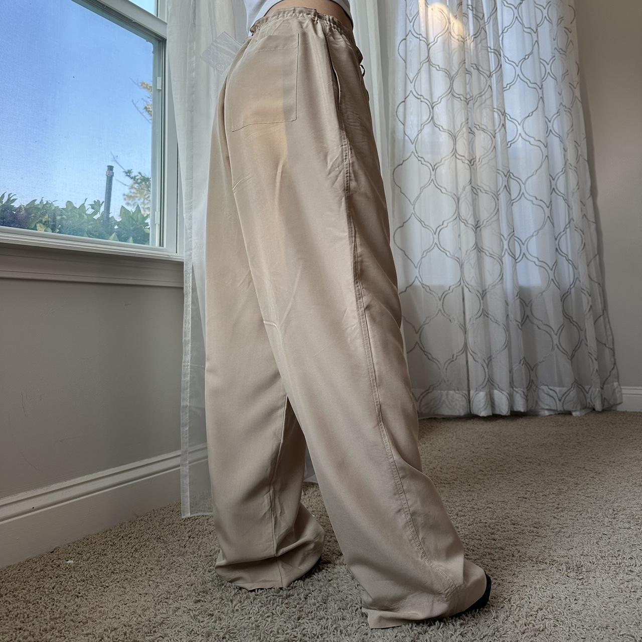 New York & Company Women's Tan and Khaki Trousers