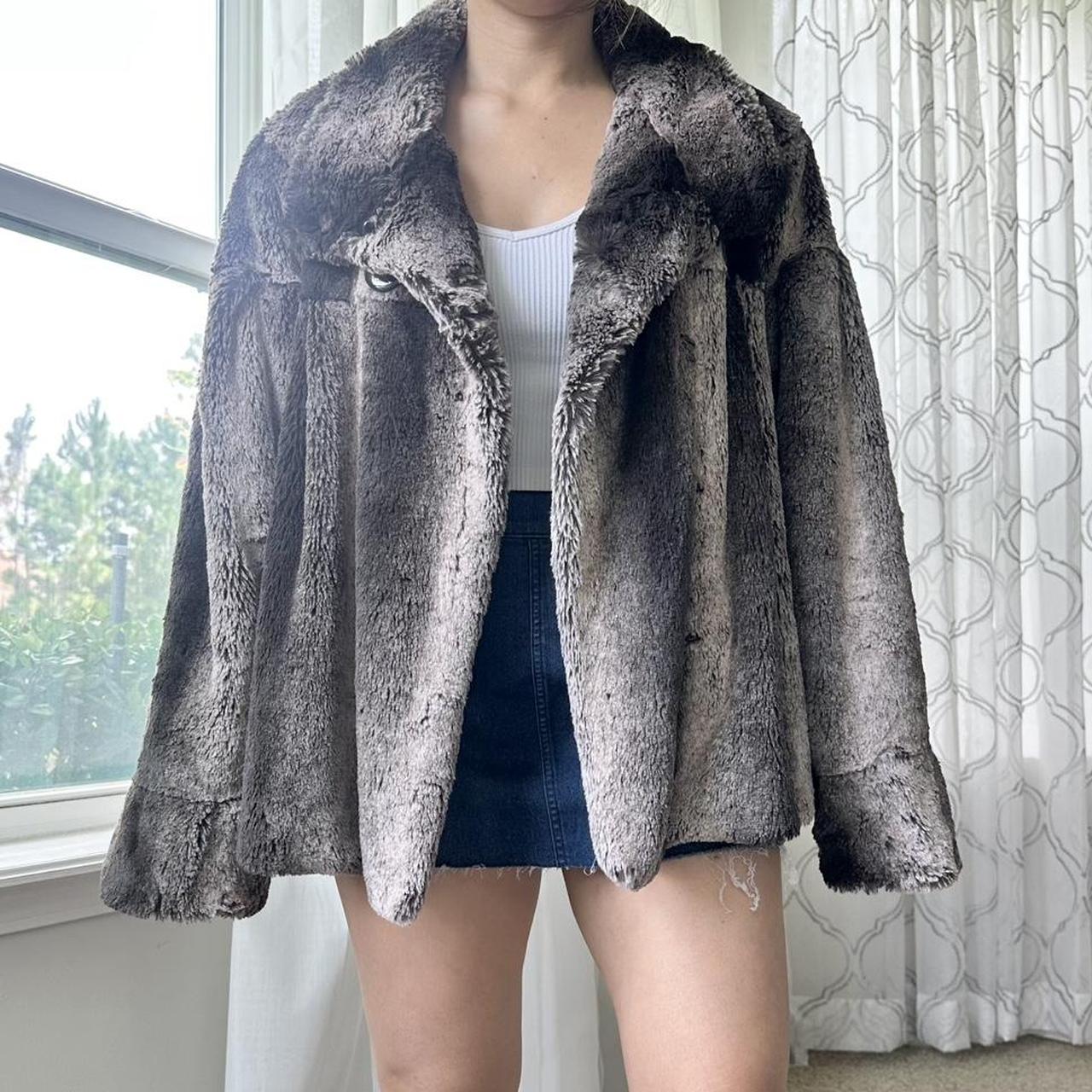 Women's Brown and Cream Coat