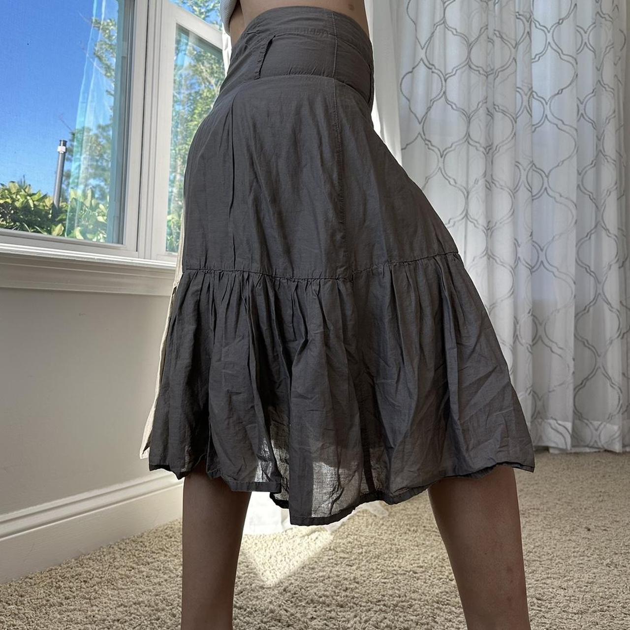 Women's Brown and Khaki Skirt