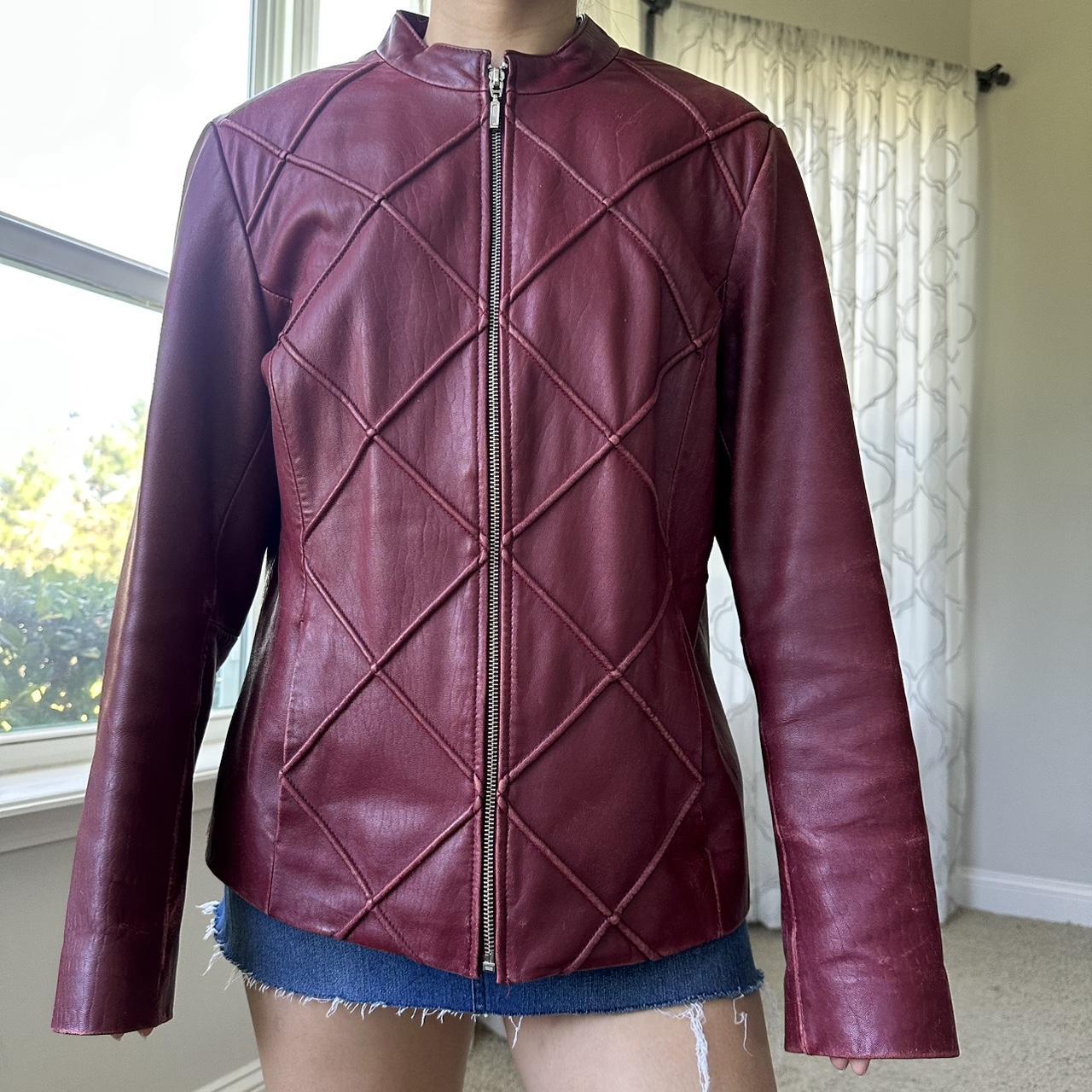 Mossimo Women's Burgundy and Red Jacket