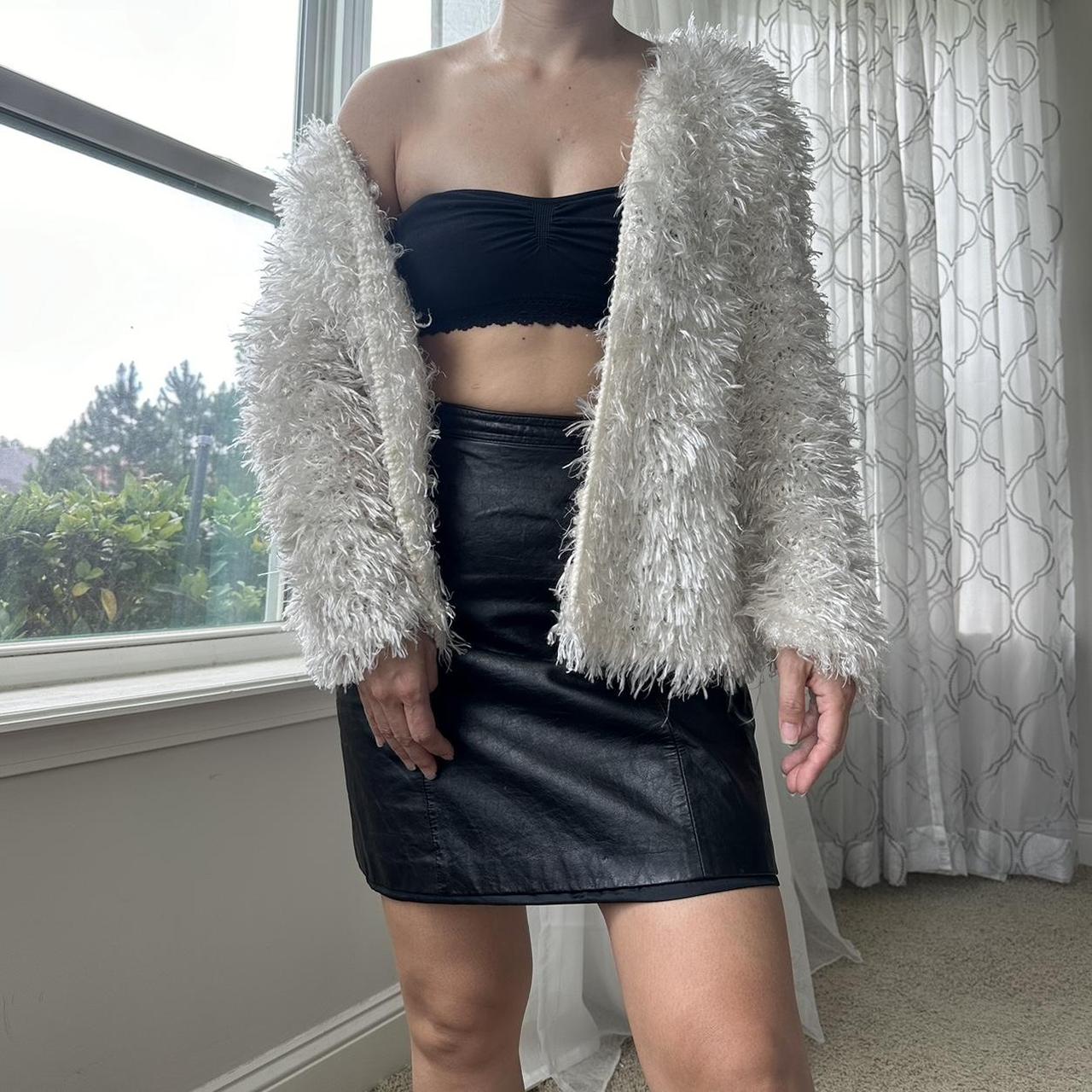 Women's White and Cream Jacket