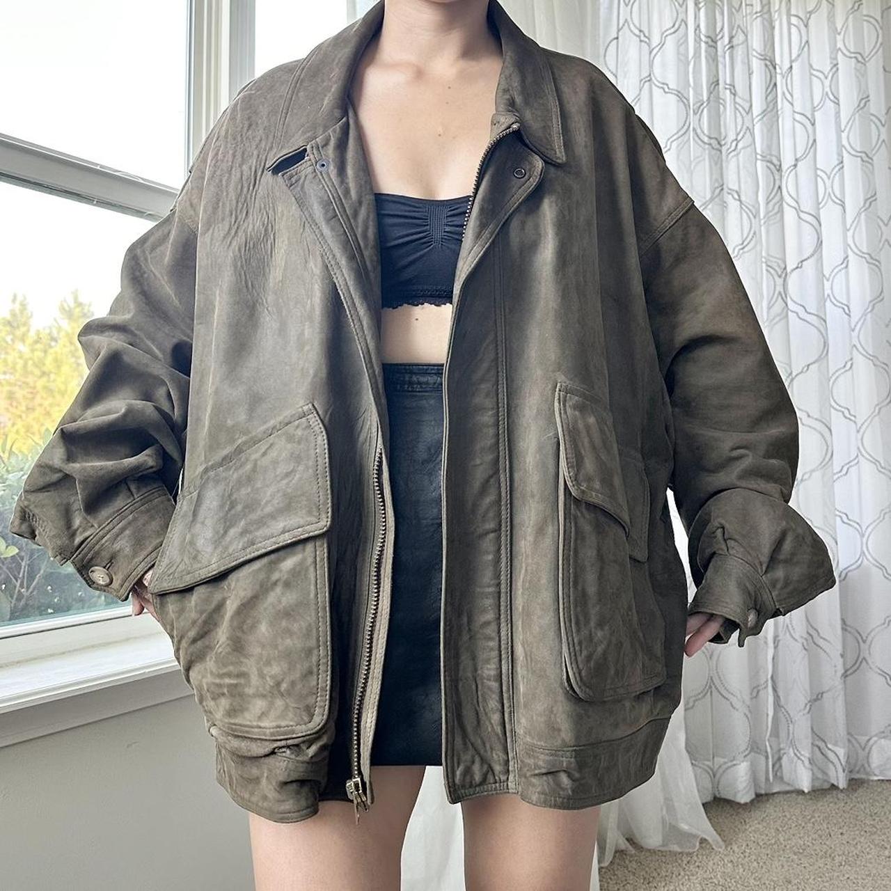 Women's Khaki and Brown Jacket