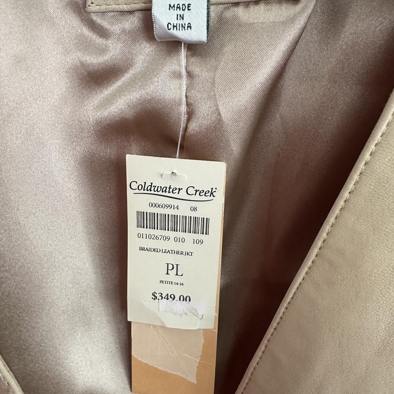 Coldwater Creek Women's Tan and Cream Jacket