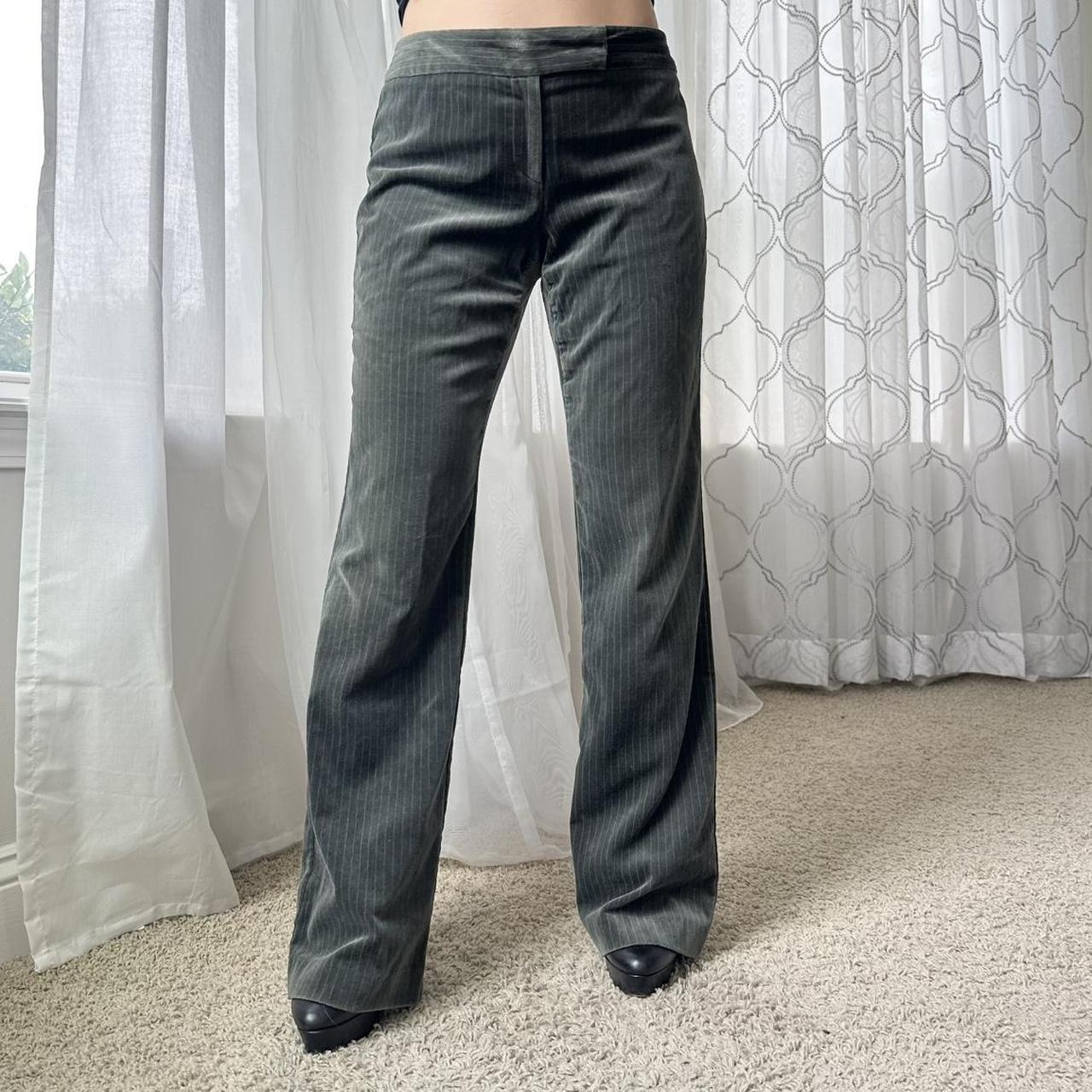 Women's Green and Cream Trousers