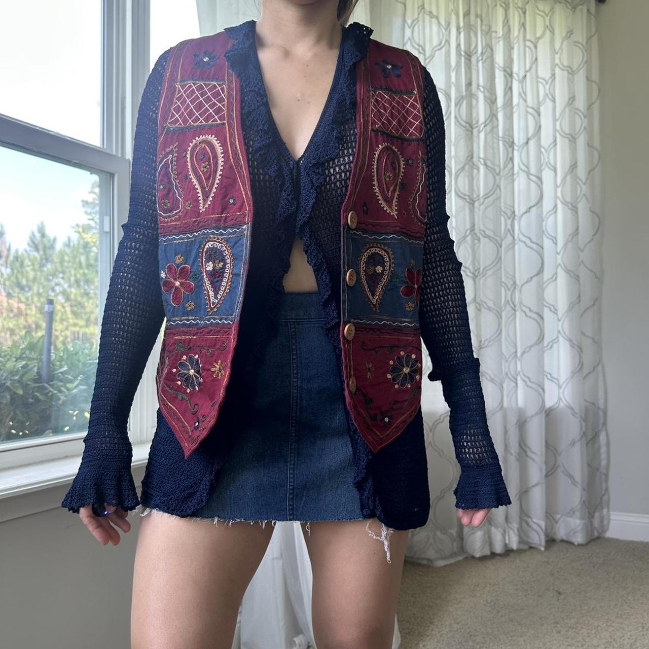 Ralph Lauren Women's Navy and Blue Cardigan