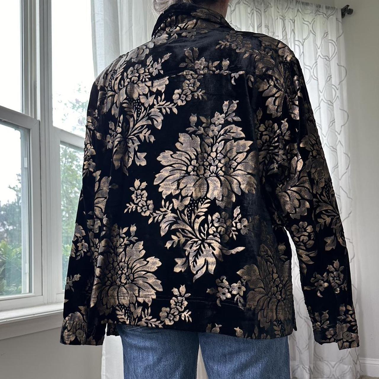 Women's Black and Tan Jacket