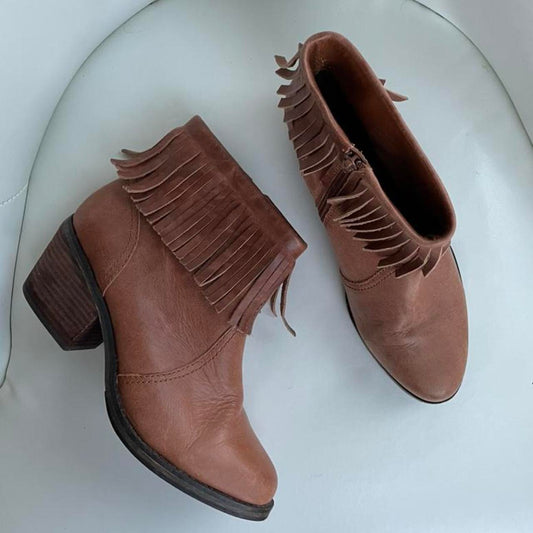 Women's Brown and Tan Boots