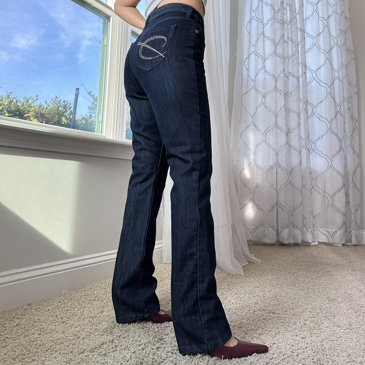 Chico's Women's Navy and Cream Jeans