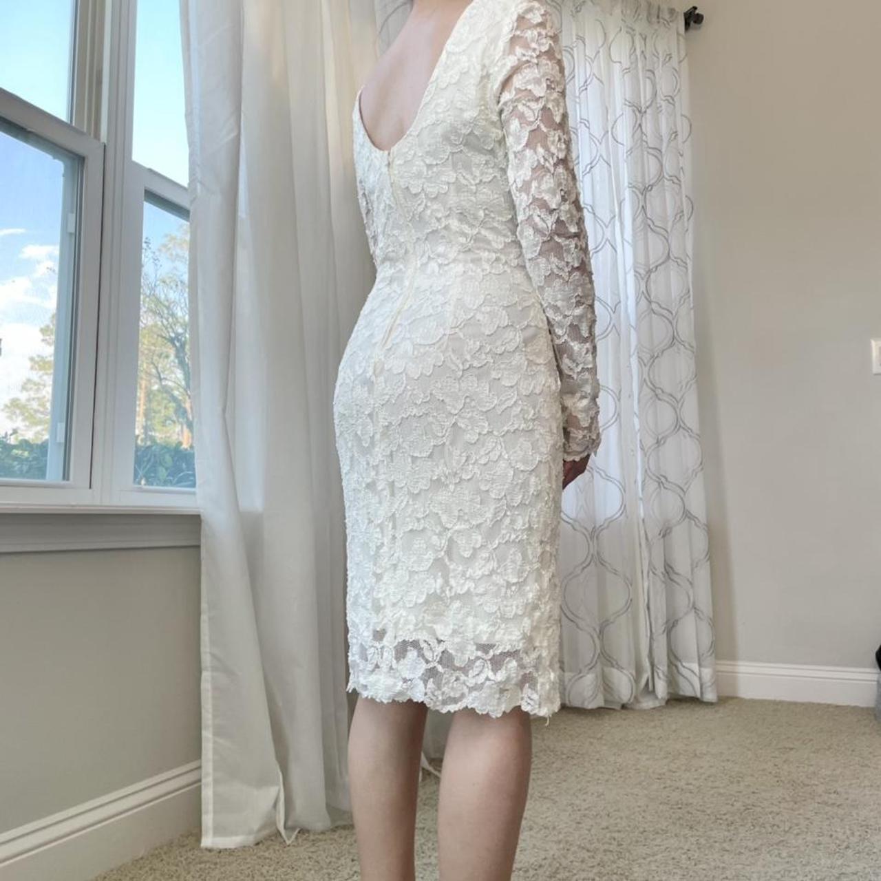 Petite Sophisticate Women's Cream Dress