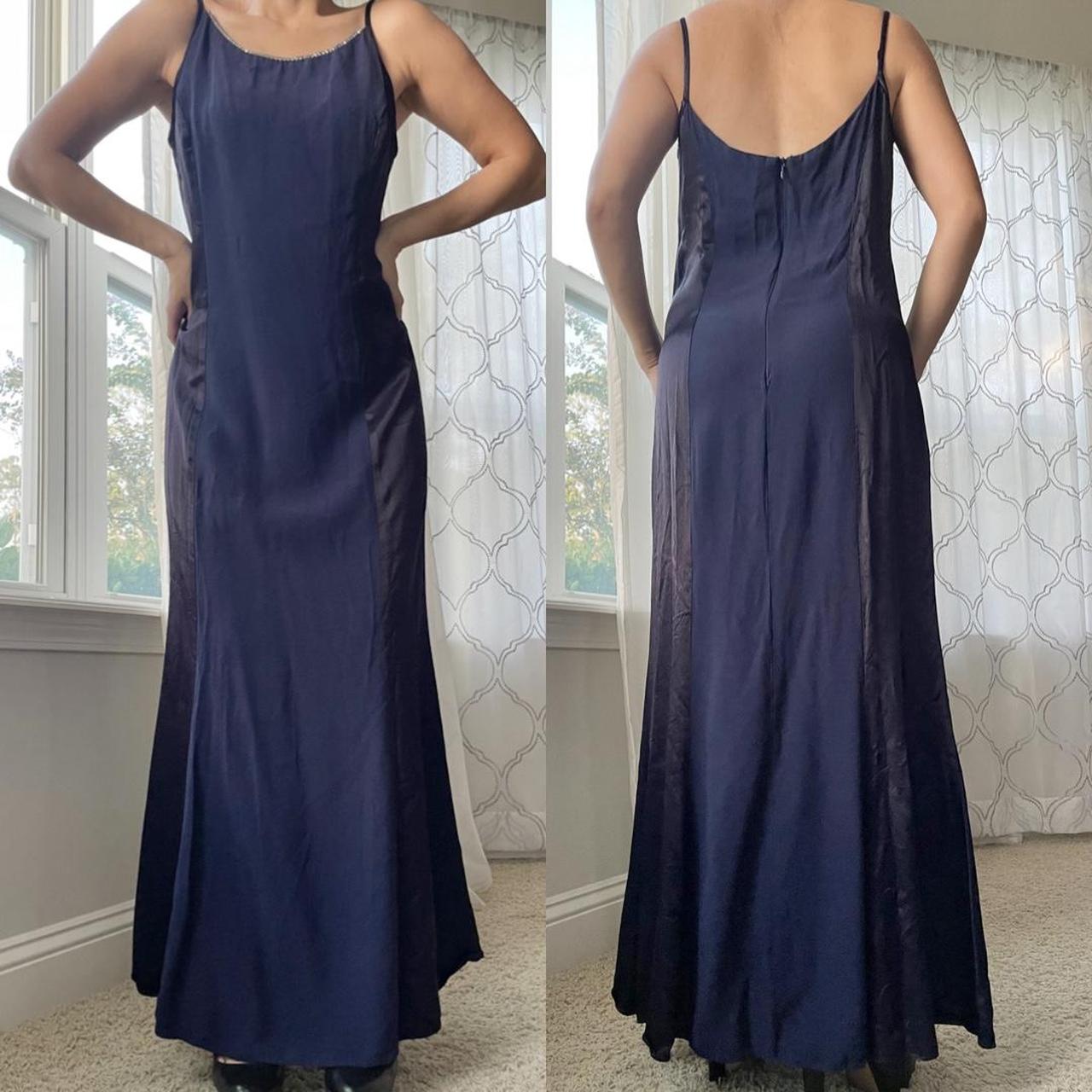 Gunne Sax Women's Navy and Blue Dress