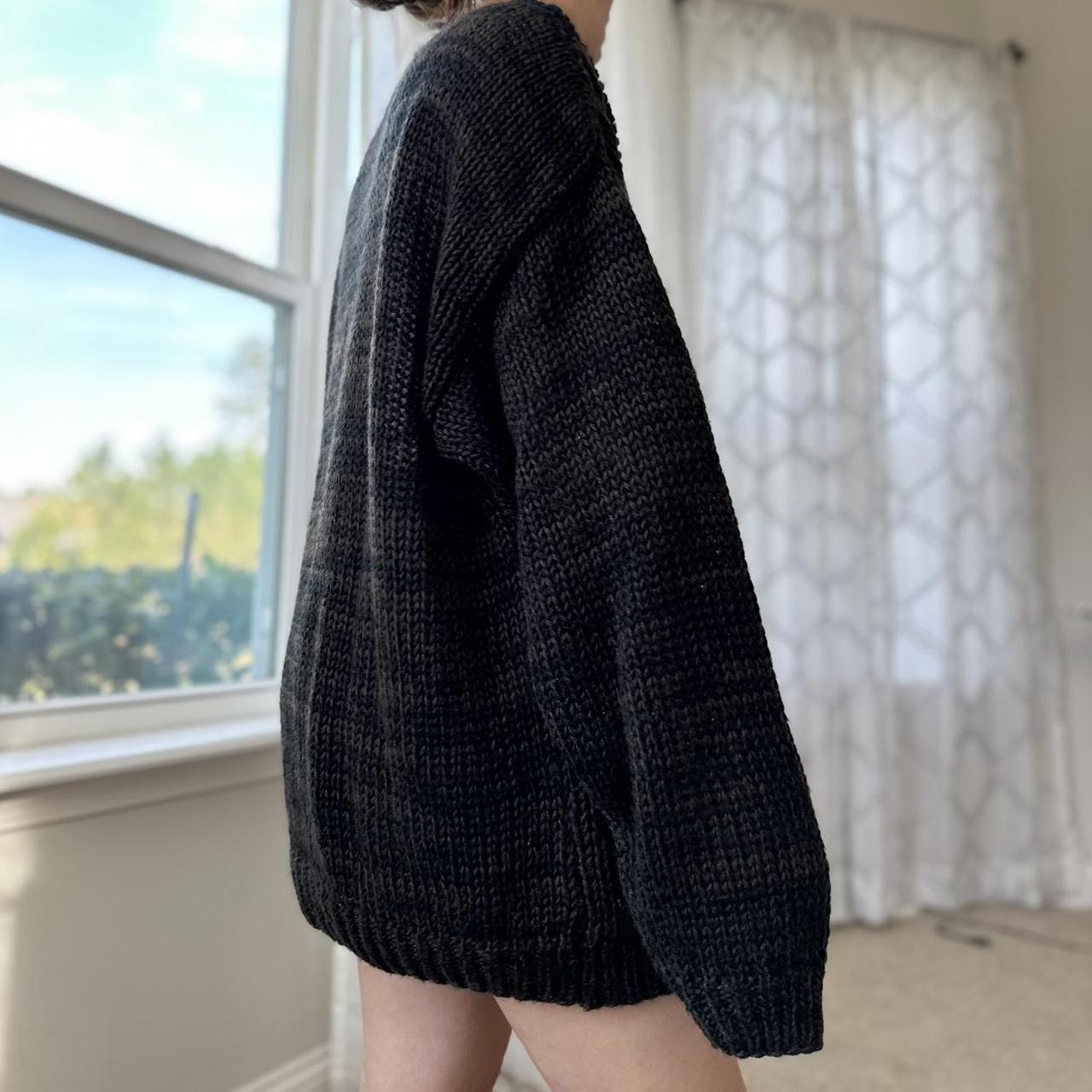 Women's Brown and Black Jumper