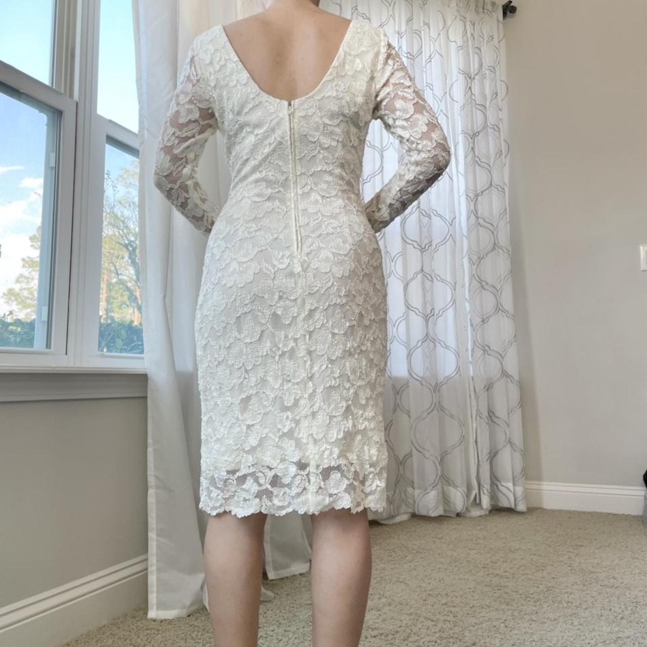 Petite Sophisticate Women's Cream Dress