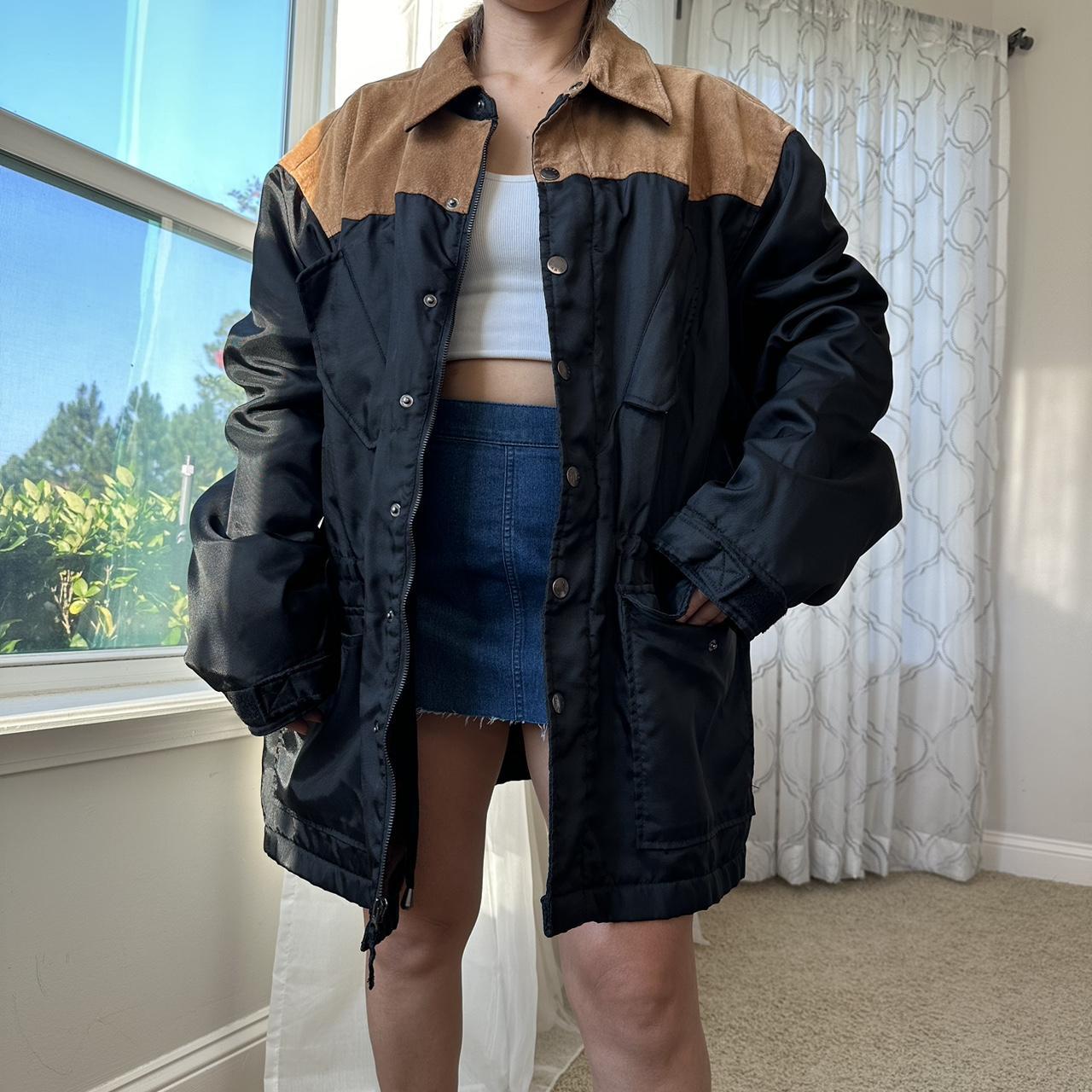 Women's Black and Tan Jacket