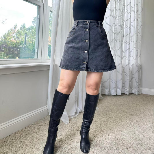Guess U.S.A. Women's Black and Grey Skirt
