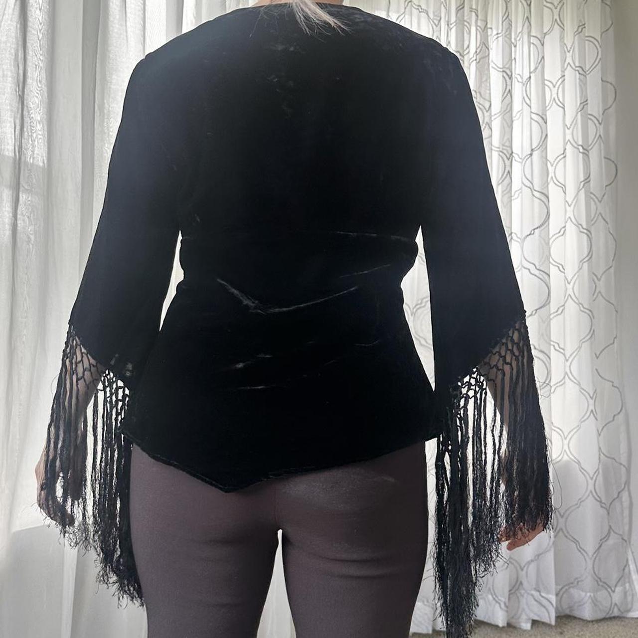 Women's Black and Brown Blouse