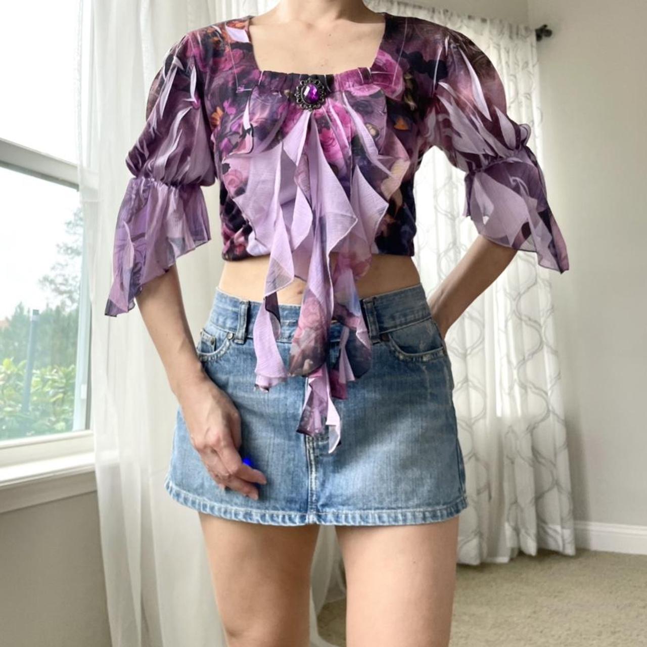 Women's Purple and Pink Top