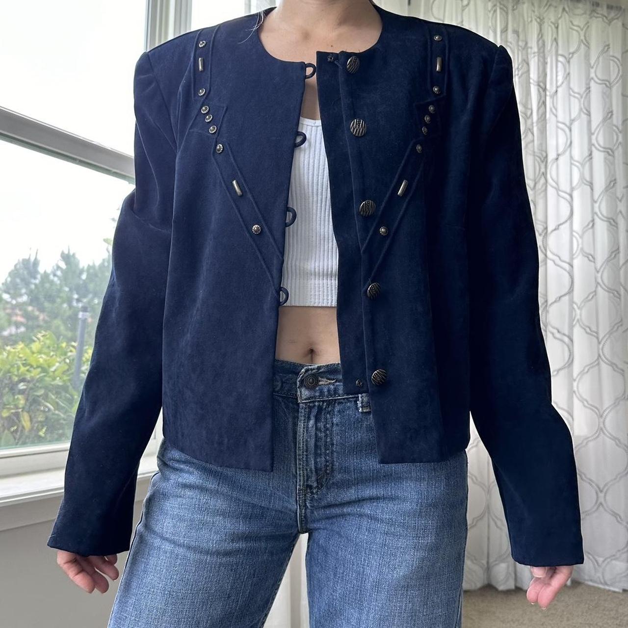 Women's Navy and Gold Jacket
