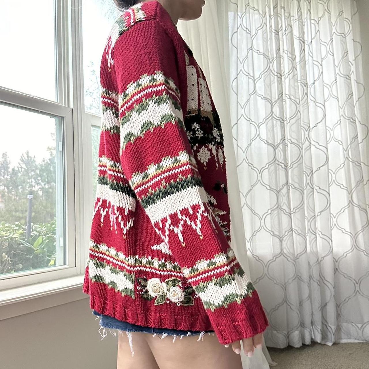 Women's Red Cardigan
