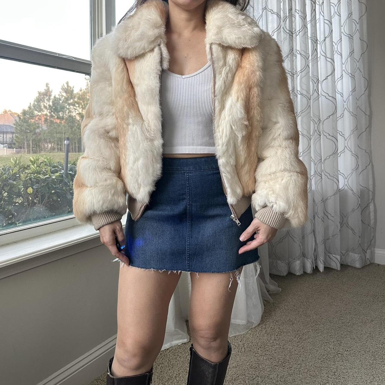 Women's Cream and Tan Jacket