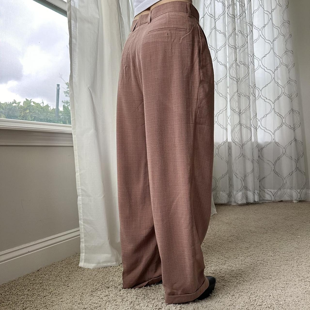 Women's Brown and Pink Trousers