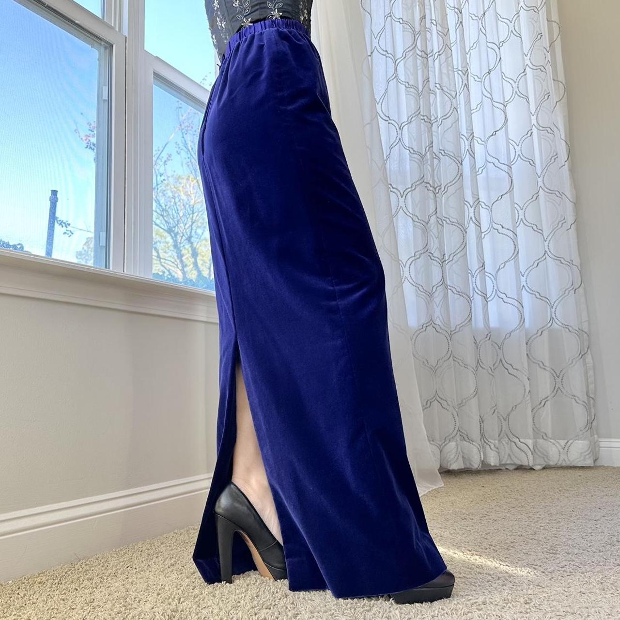 Women's Purple and Blue Skirt
