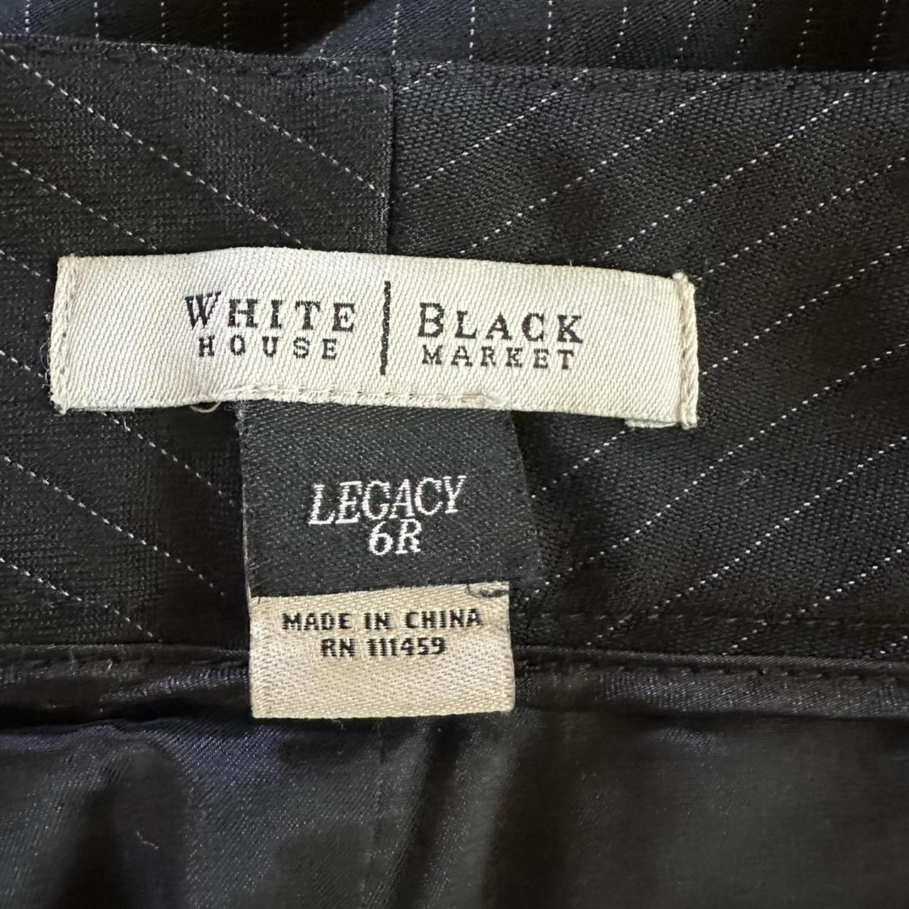 White House Black Market Women's Black and White Trousers
