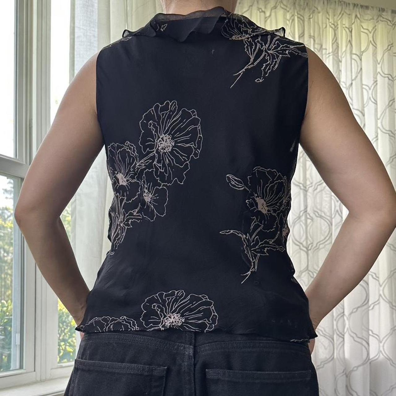 Women's Black and Tan Vest