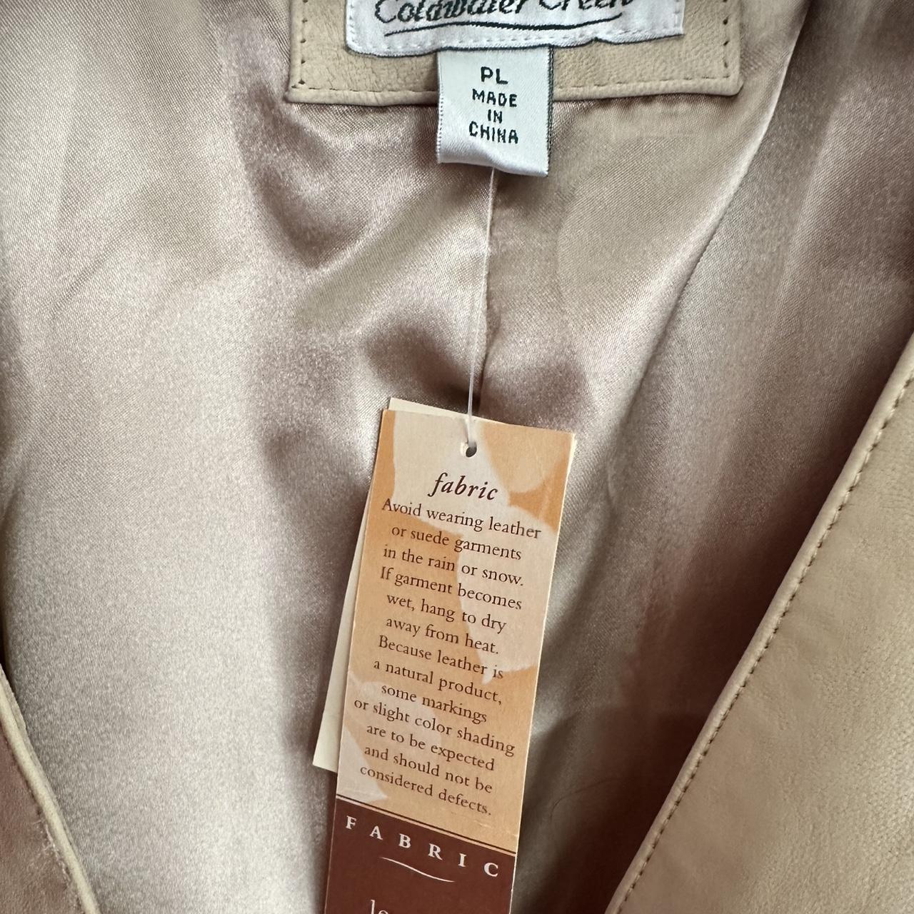 Coldwater Creek Women's Tan and Cream Jacket