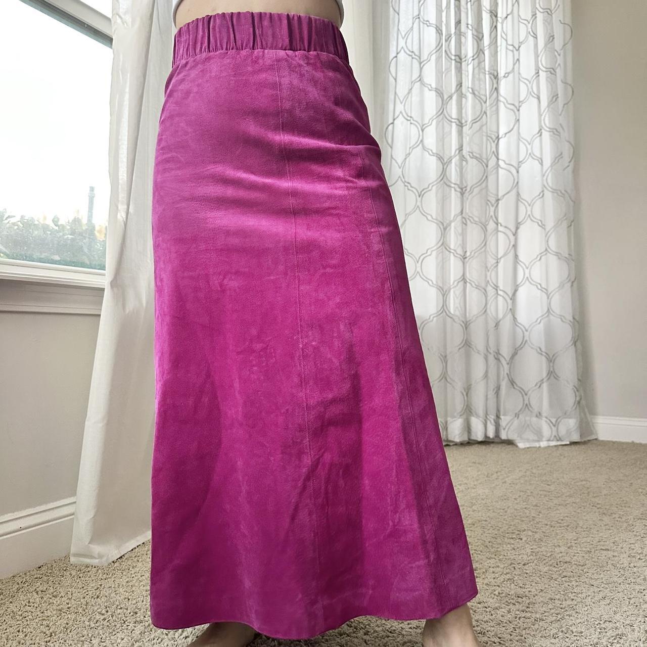 Women's Pink and Purple Skirt