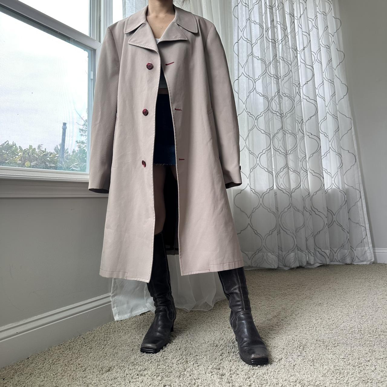 Women's Cream and Red Coat