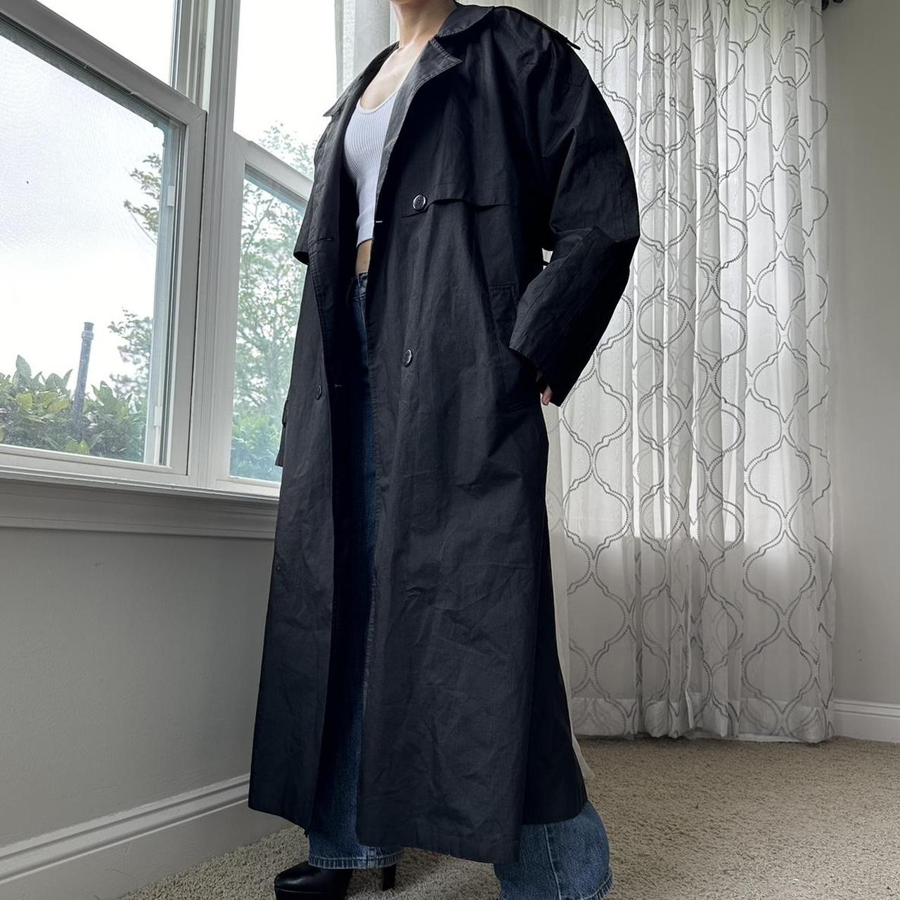 Women's Black and Grey Coat