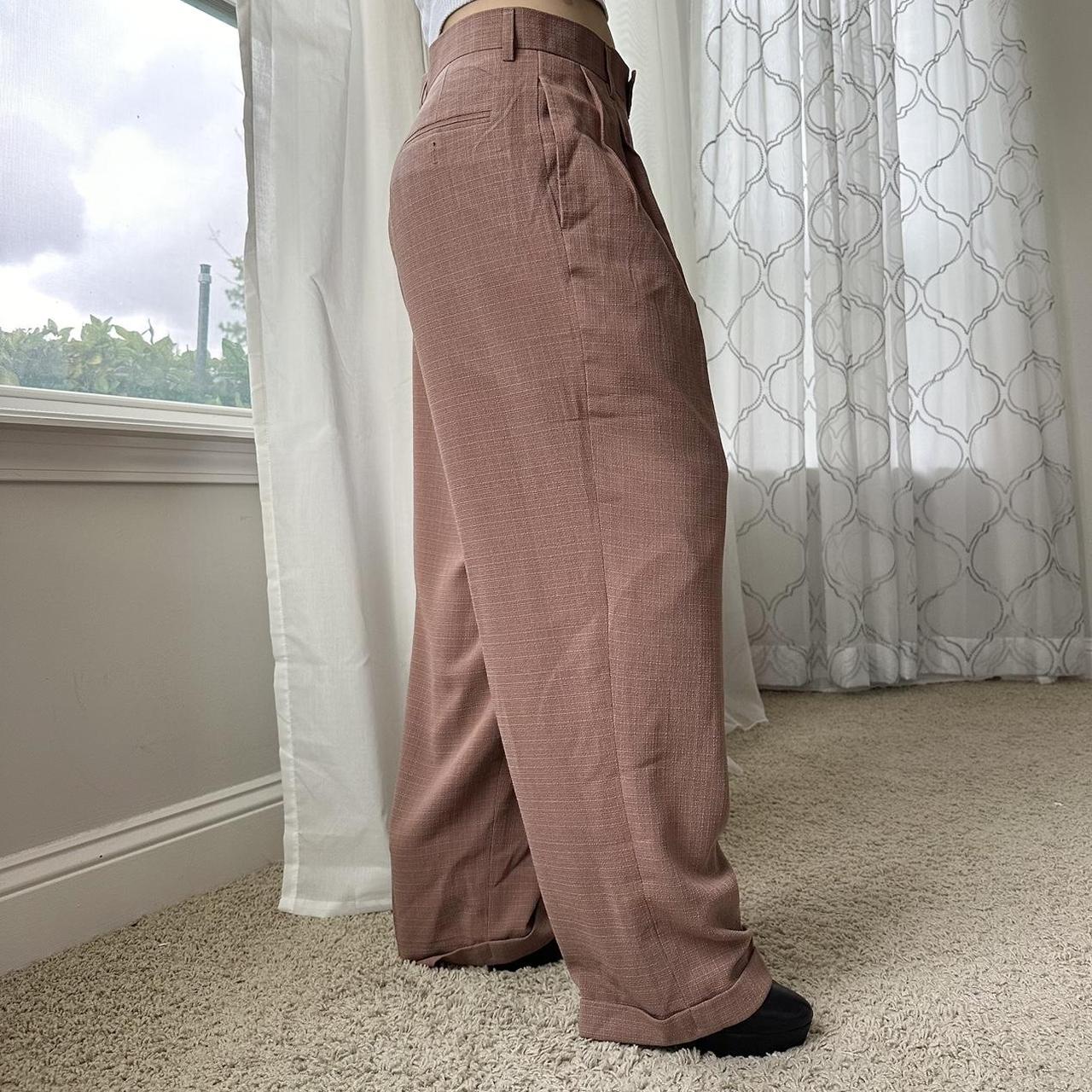 Women's Brown and Pink Trousers