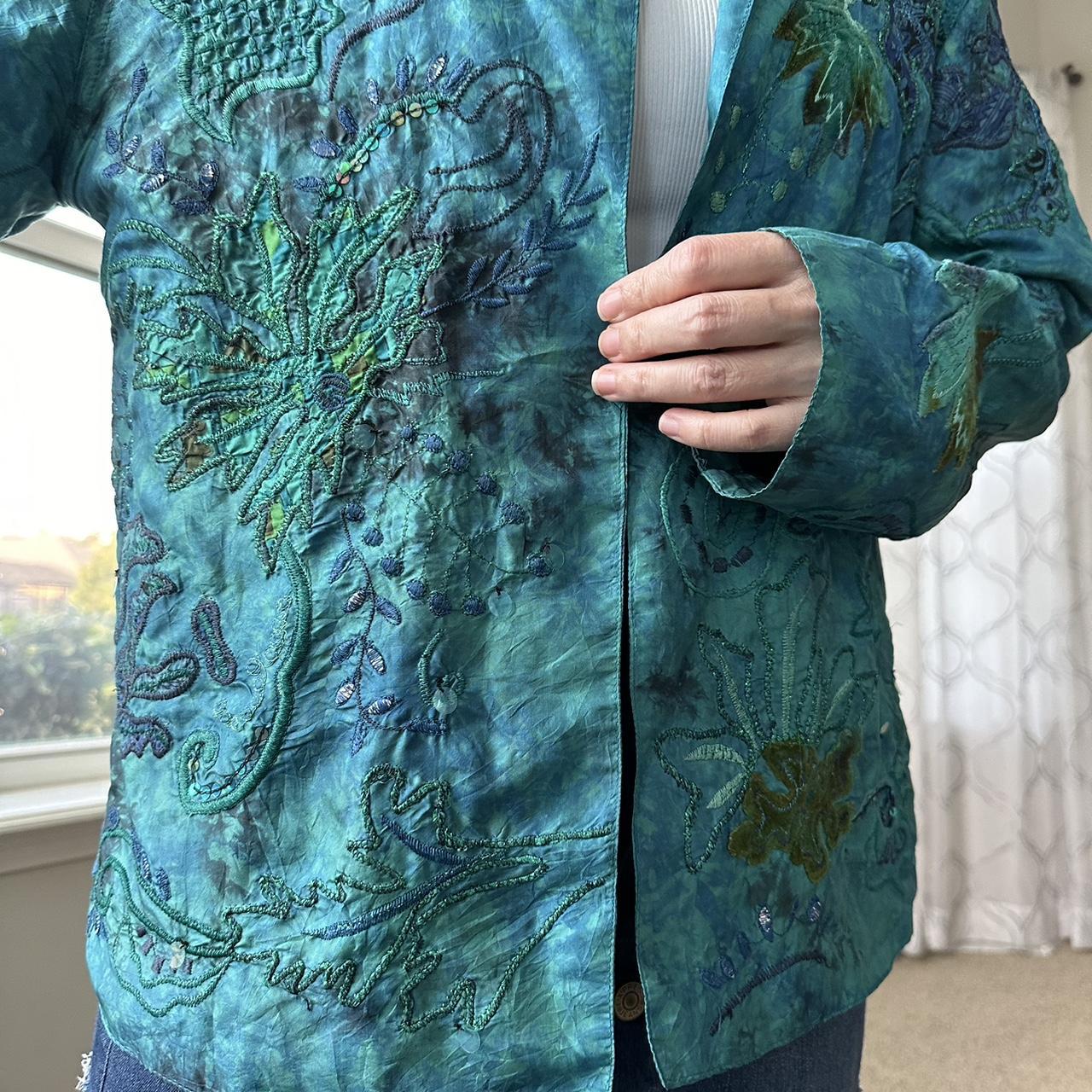 Chico's Women's Green and Blue Jacket