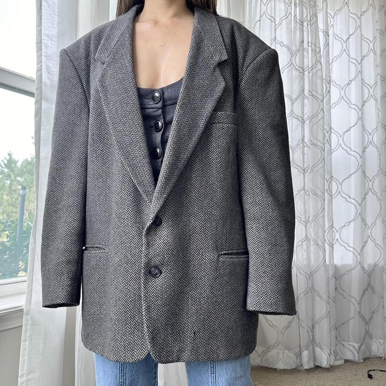 Women's Black and Grey Jacket
